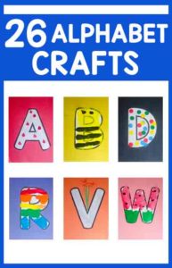 ALPHABET CRAFTS BUNDLE: What a fun way to play with the alphabet! These alphabet craft activities are so much fun and perfect for toddlers and preschoolers learning the ABCs - from Busy Toddler