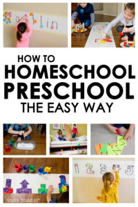 HOMESCHOOL PRESCHOOL PROGRAM: Welcome to Playing Preschool - the easy way to preschool at home; home preschool program; preschool lesson plans; preschool currirulum by Busy Toddler